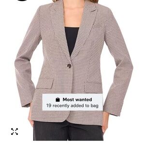 1. State women’s small check blazer /10/